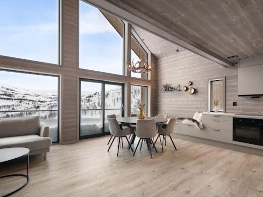 Flygende Utsiktshytte Med Magisk Utsikt Sogndal Bagian luar foto
